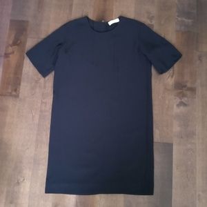 Everlane navy dress with back zipper